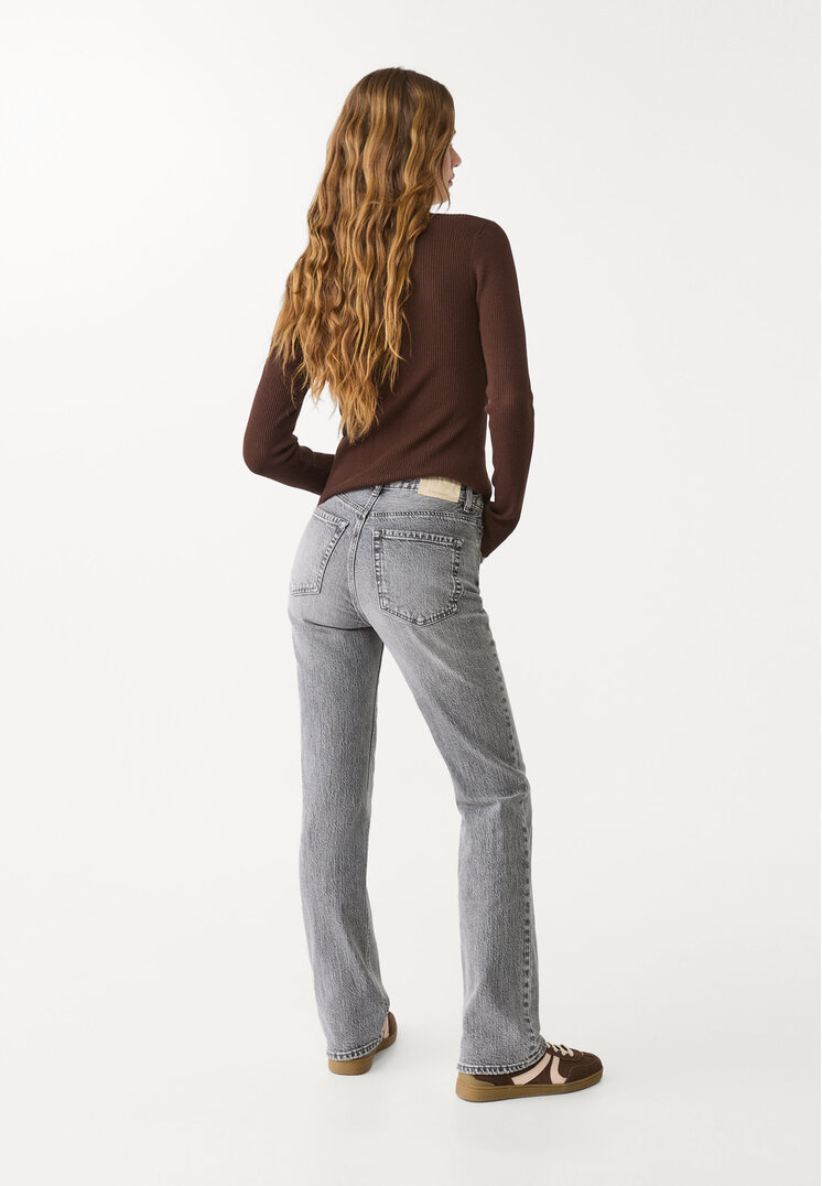 d98 jeans straight efecto vintage