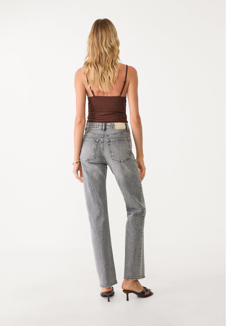 d98 jeans straight efecto vintage