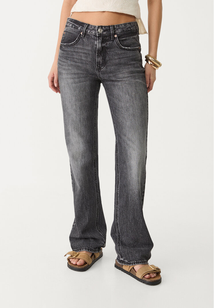 d98 jeans straight efecto vintage
