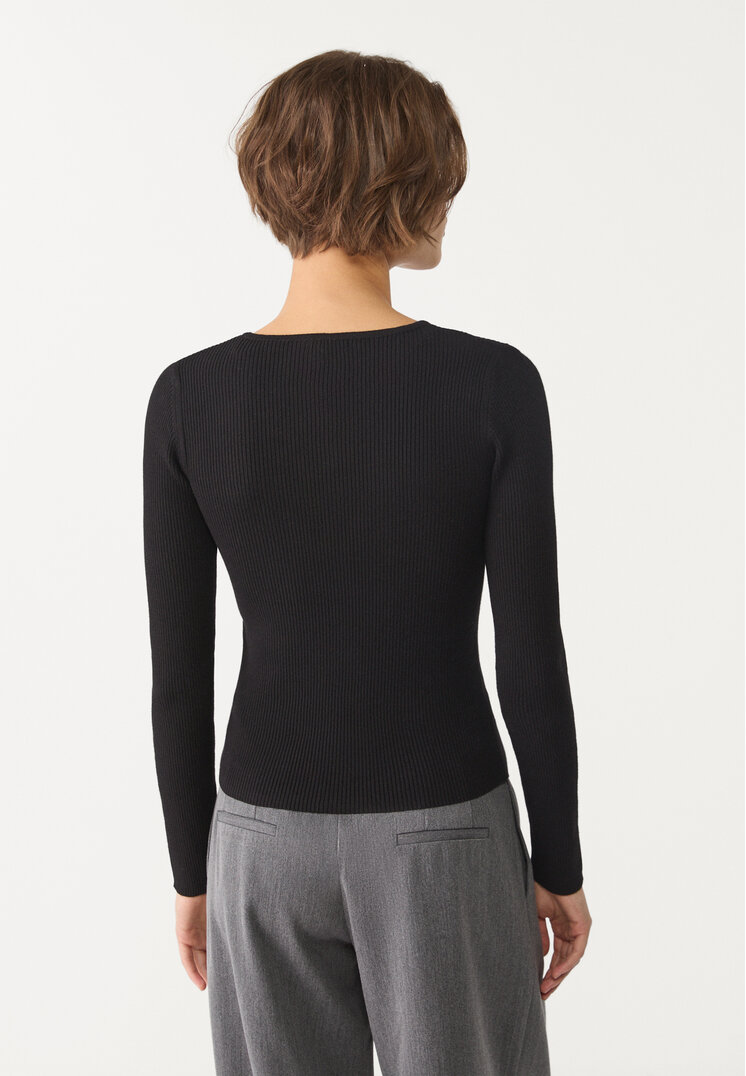 chaqueta de punto canale botones