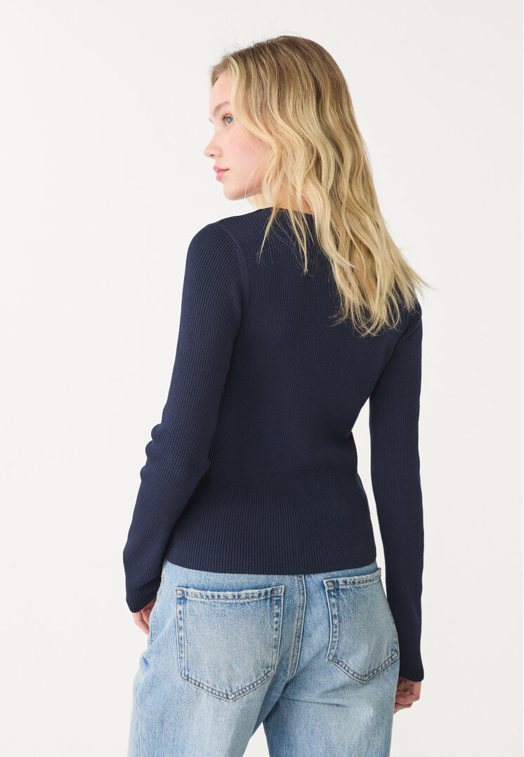 chaqueta de punto canale botones