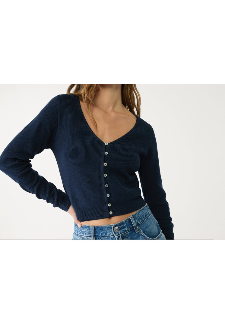 chaqueta punto botones