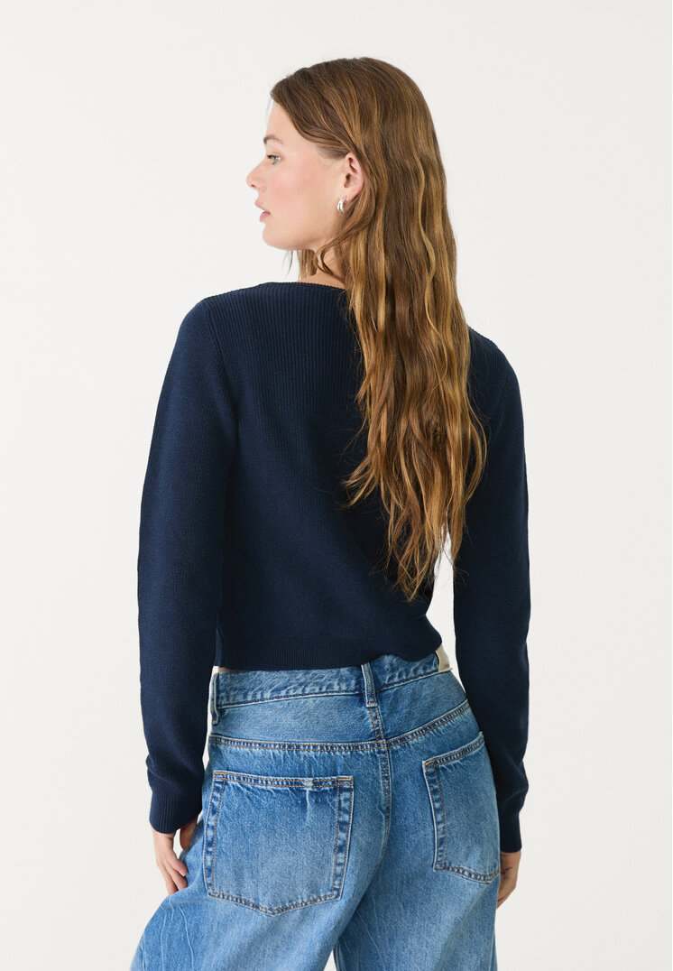 chaqueta punto botones