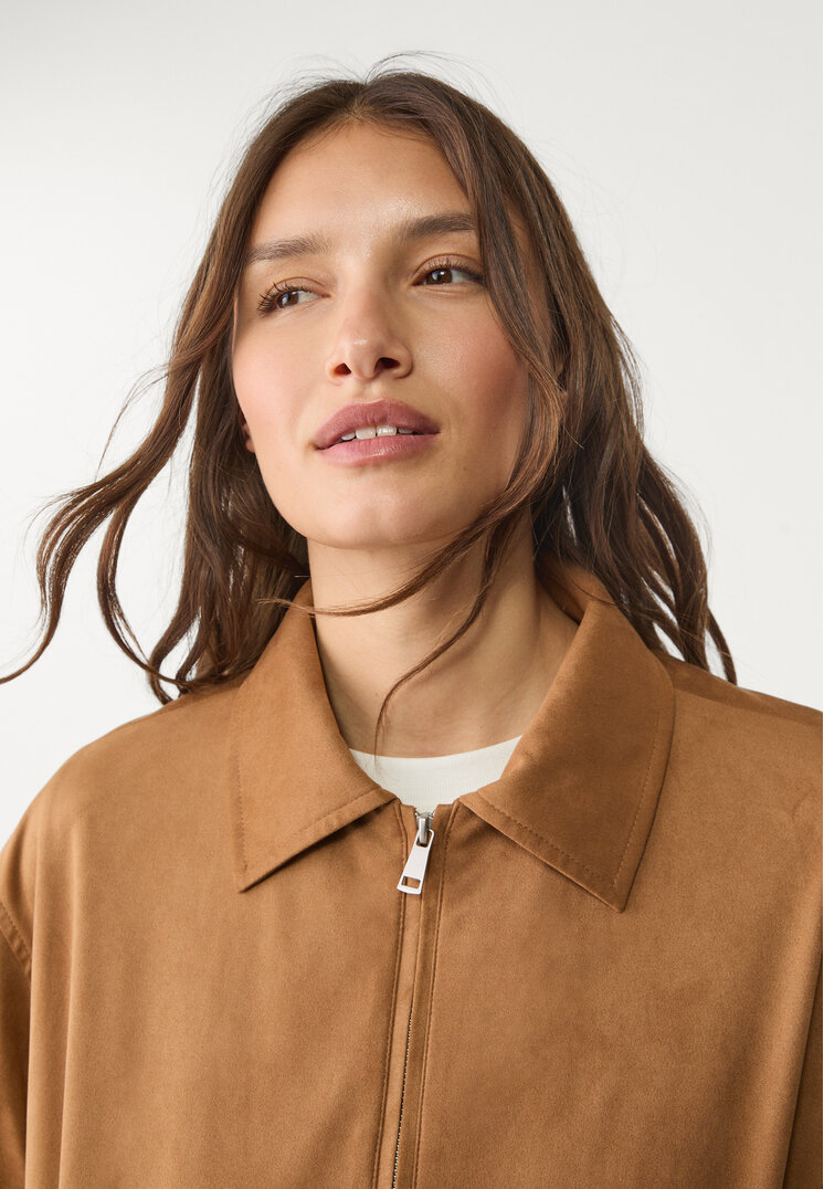 chaqueta bomber efecto ante