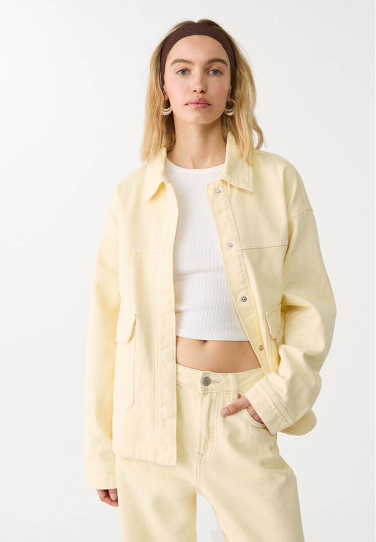 sobrecamisa sarga bolsillos