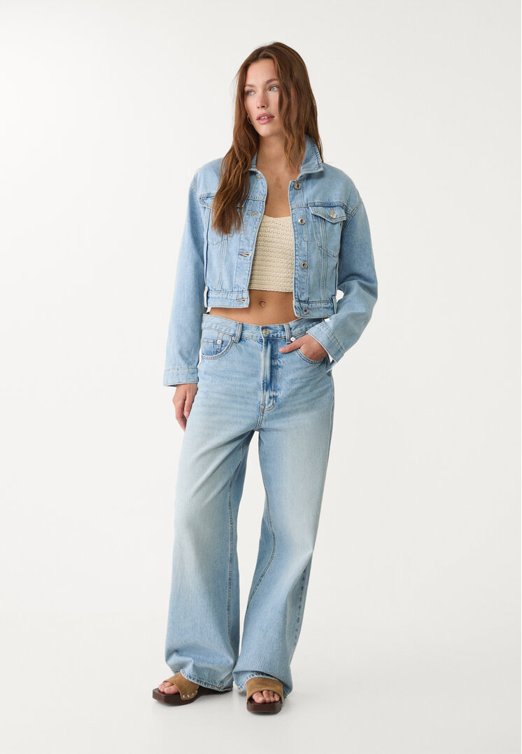 cazadora denim boxy fit