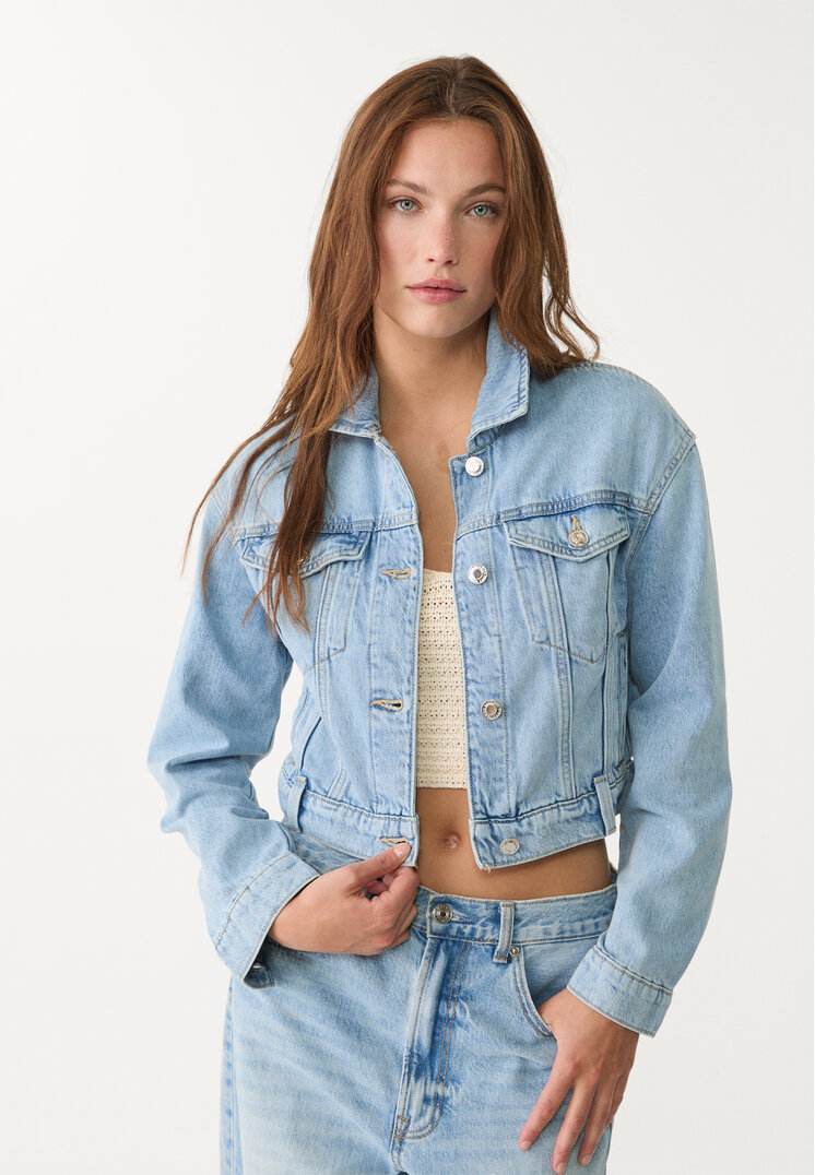 cazadora denim boxy fit