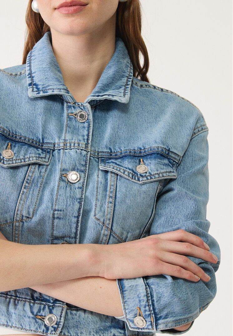 cazadora denim boxy fit