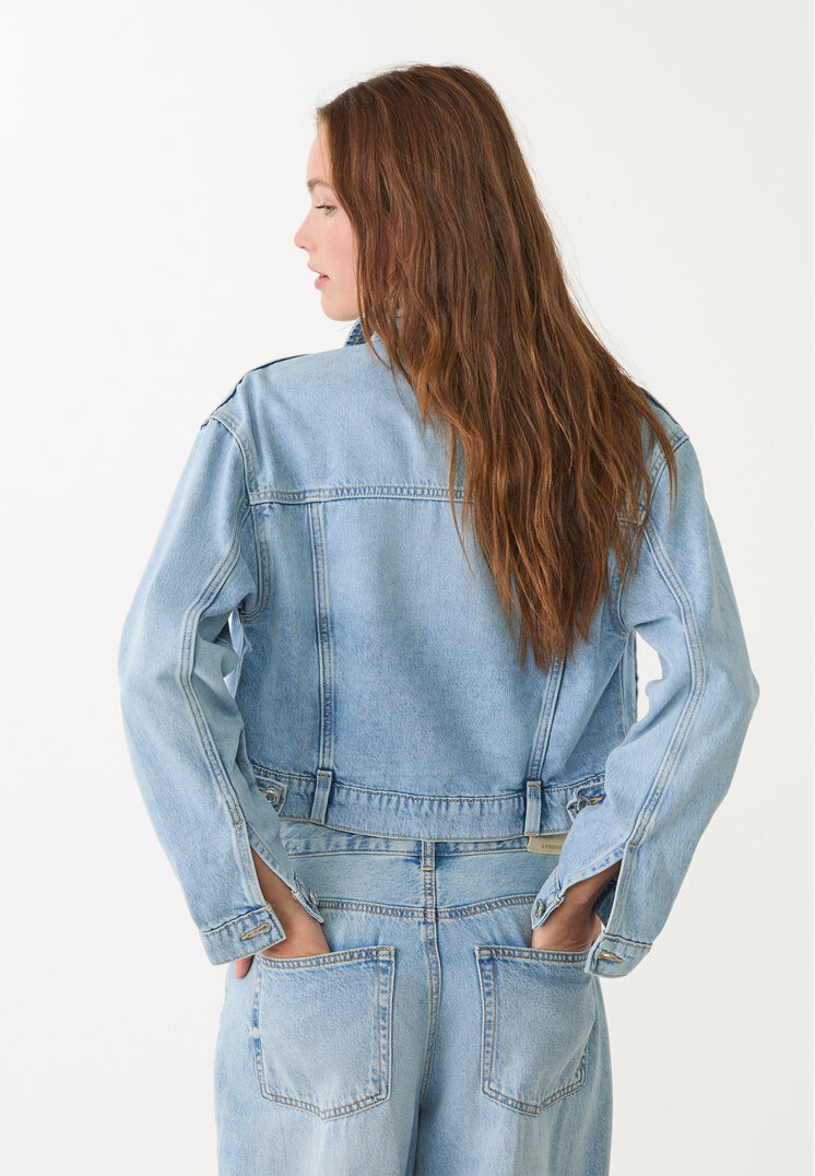 cazadora denim boxy fit
