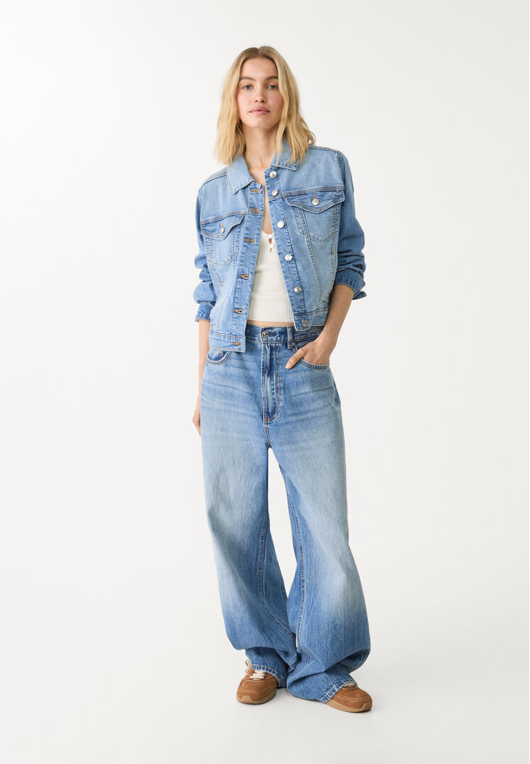 cazadora denim slim fit