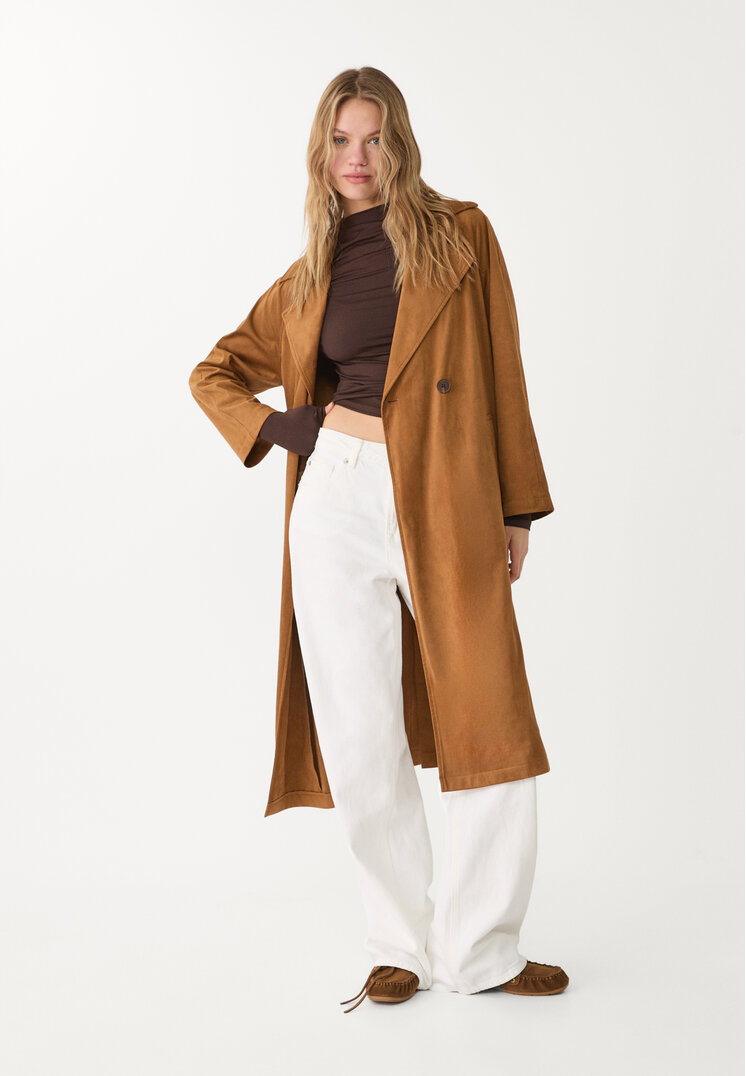 trench largo efecto ante