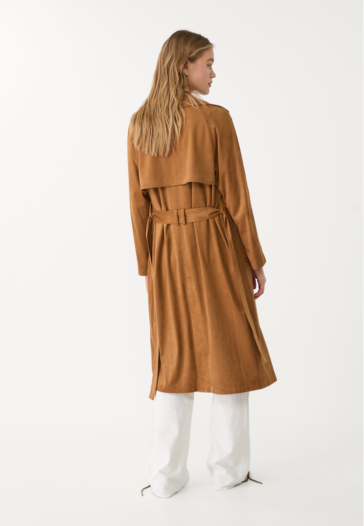 trench largo efecto ante