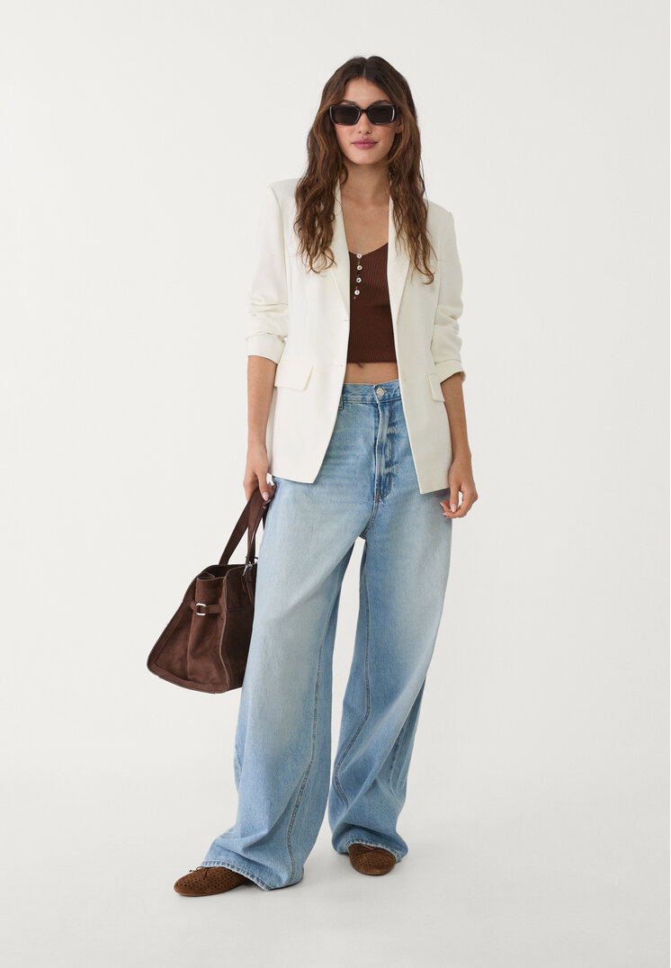 americana fitted bolsillos