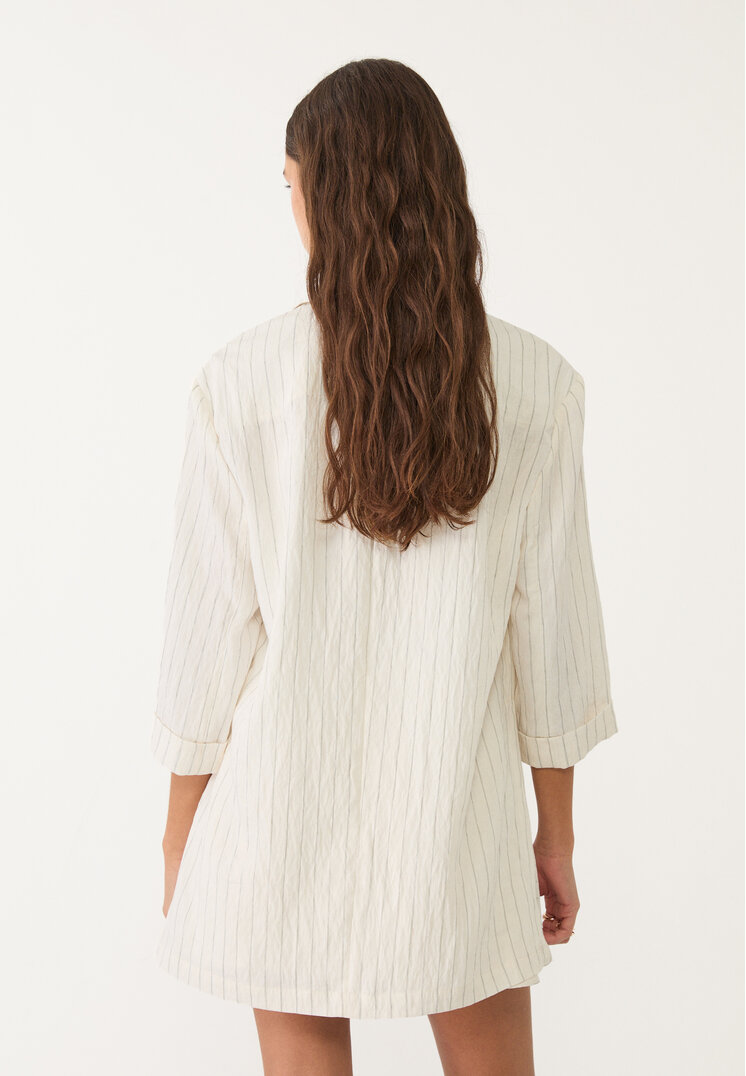 americana kimono rayas con lino