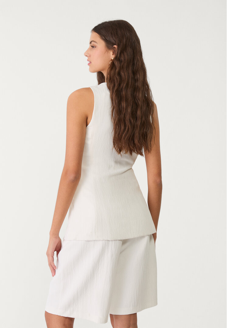 chaleco fluido textura