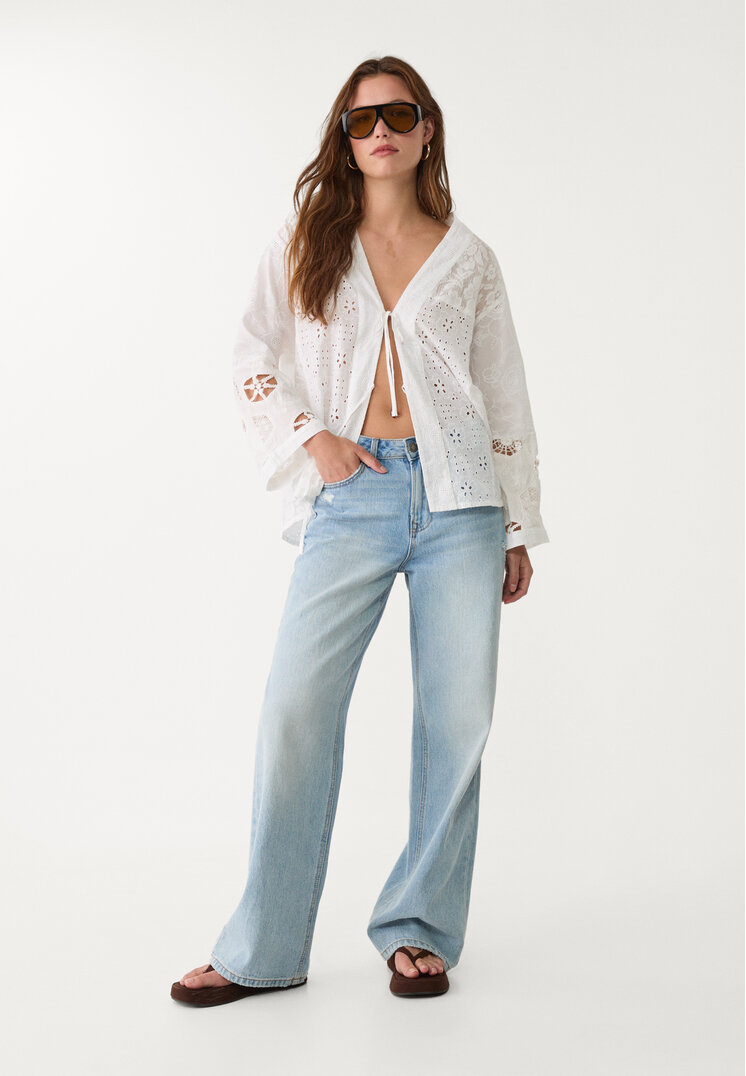 kimono bordado patchwork