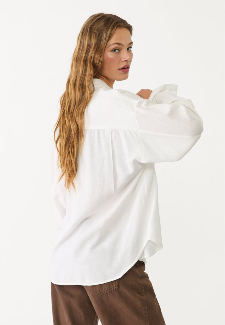 camisa con lino