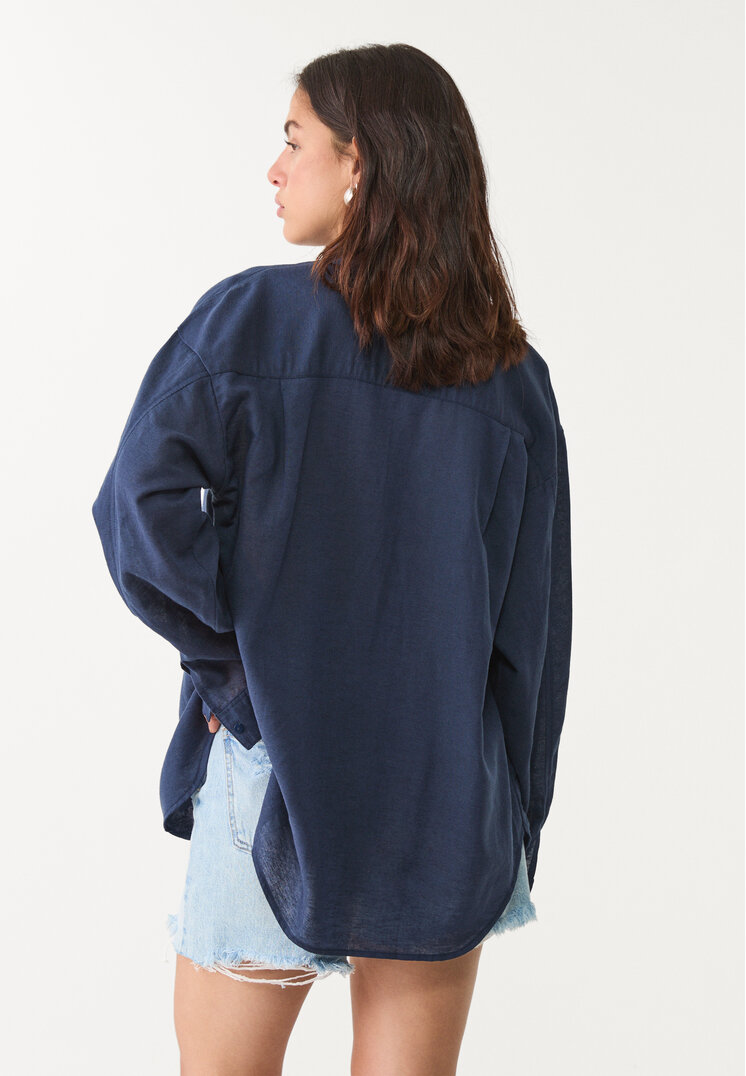 camisa con lino