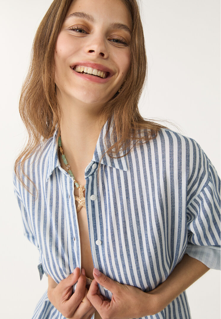 camisa con lino