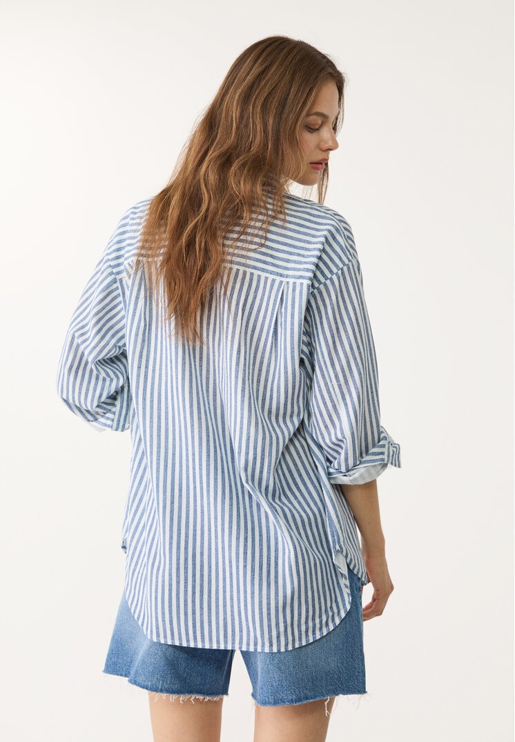 camisa con lino