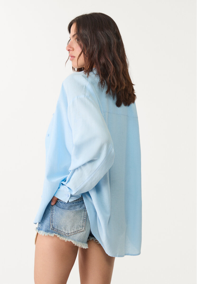 camisa con lino