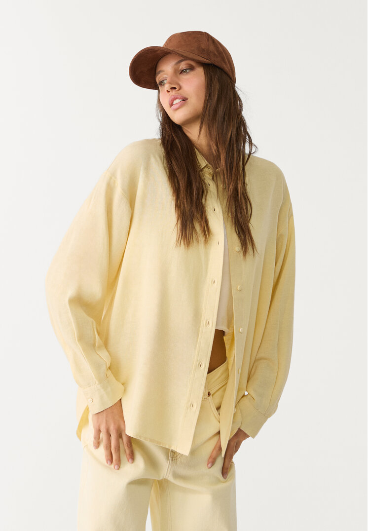 camisa con lino