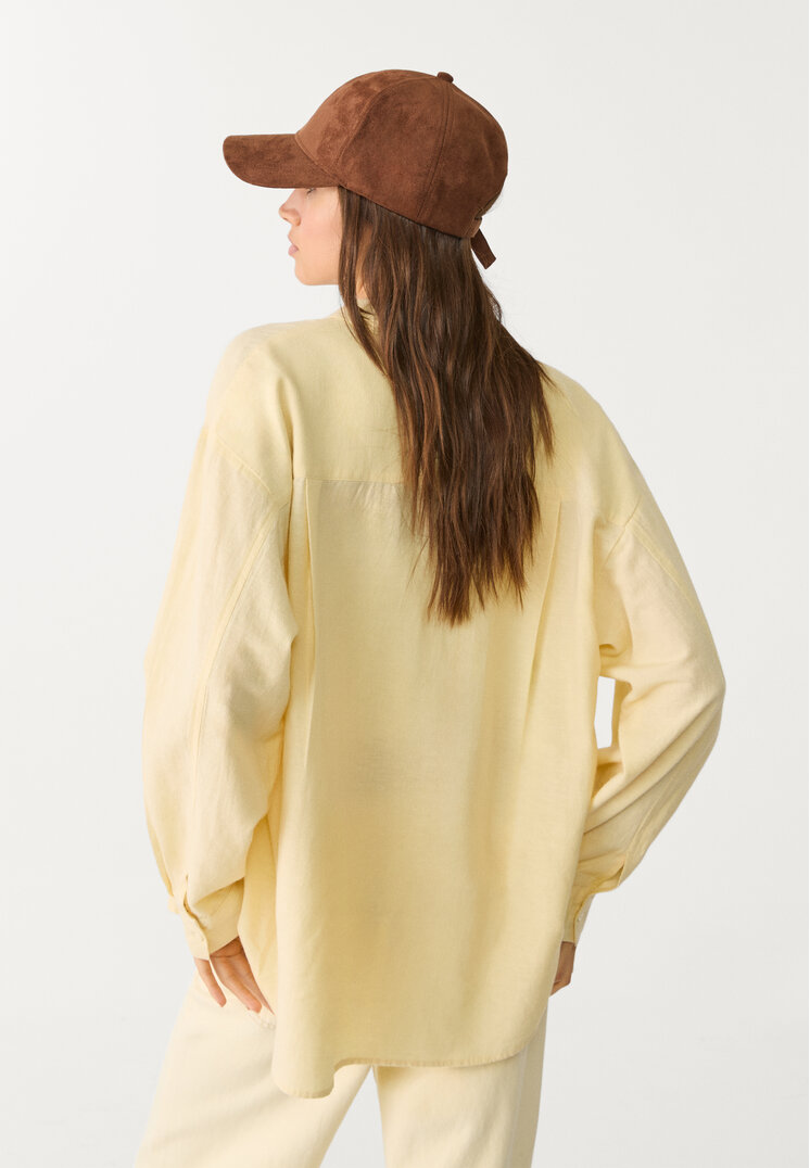 camisa con lino