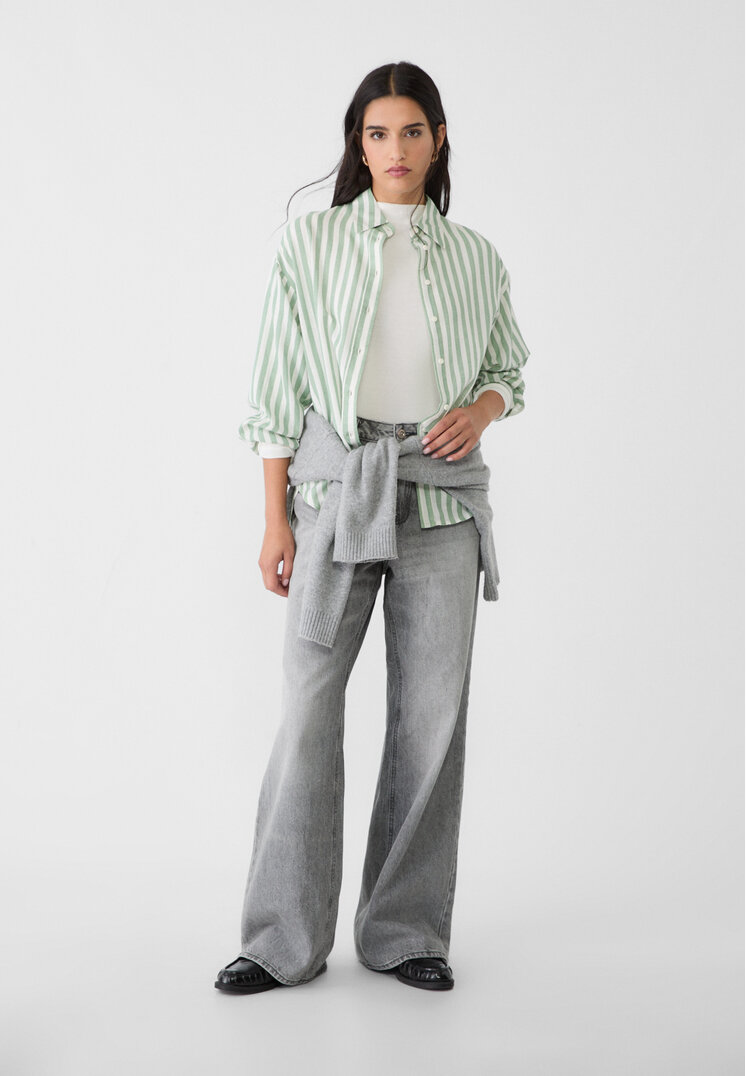 camisa con lino