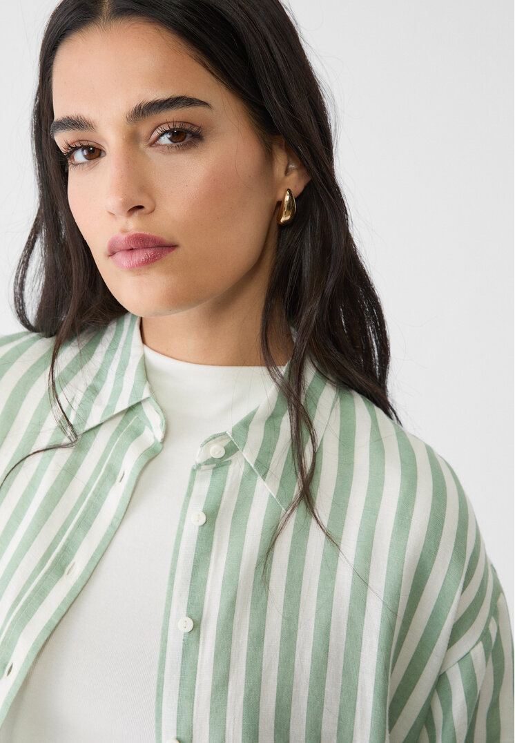 camisa con lino