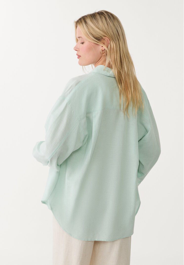 camisa con lino