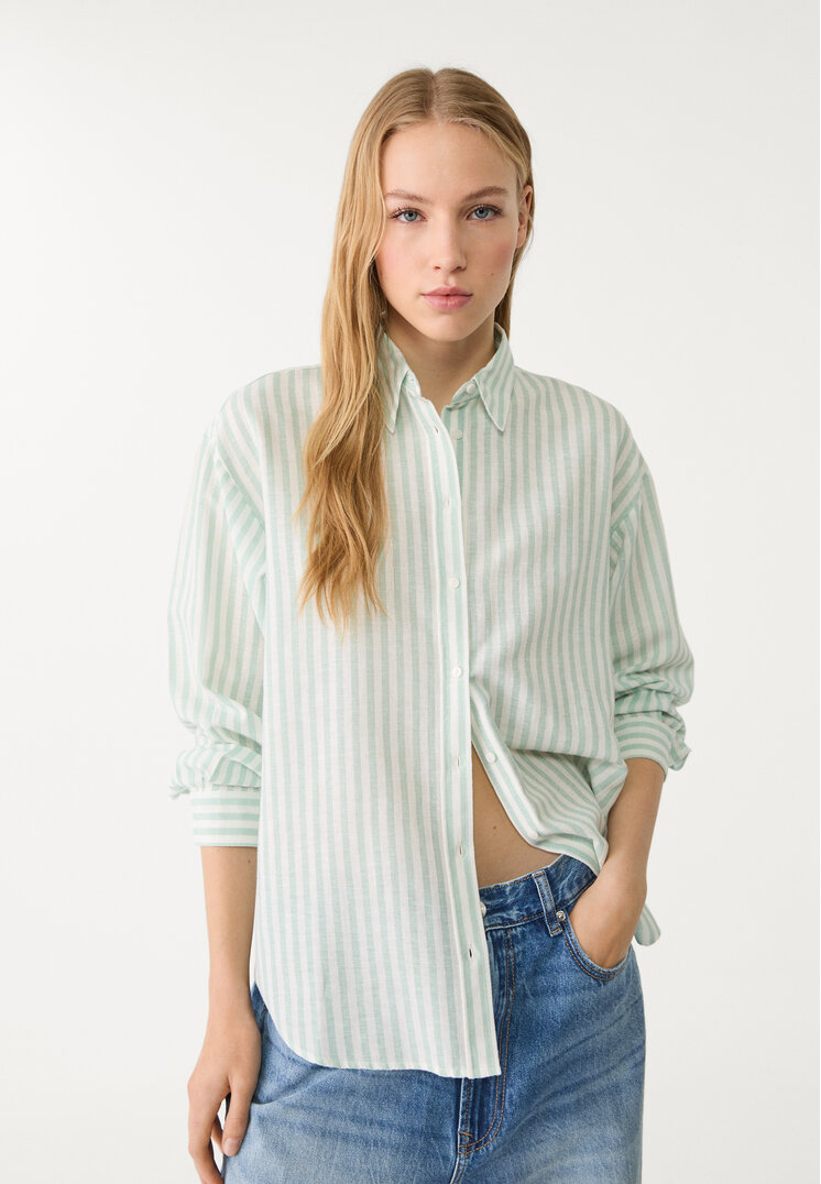 camisa con lino
