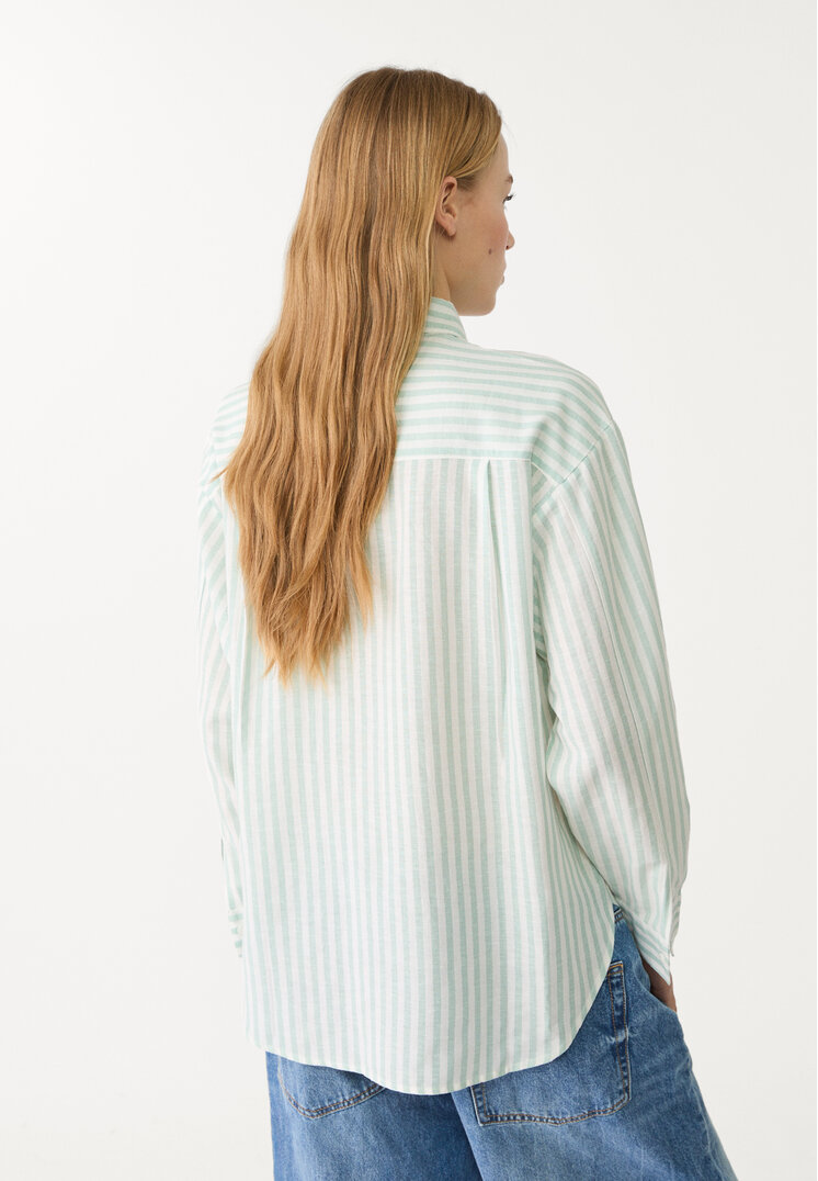 camisa con lino