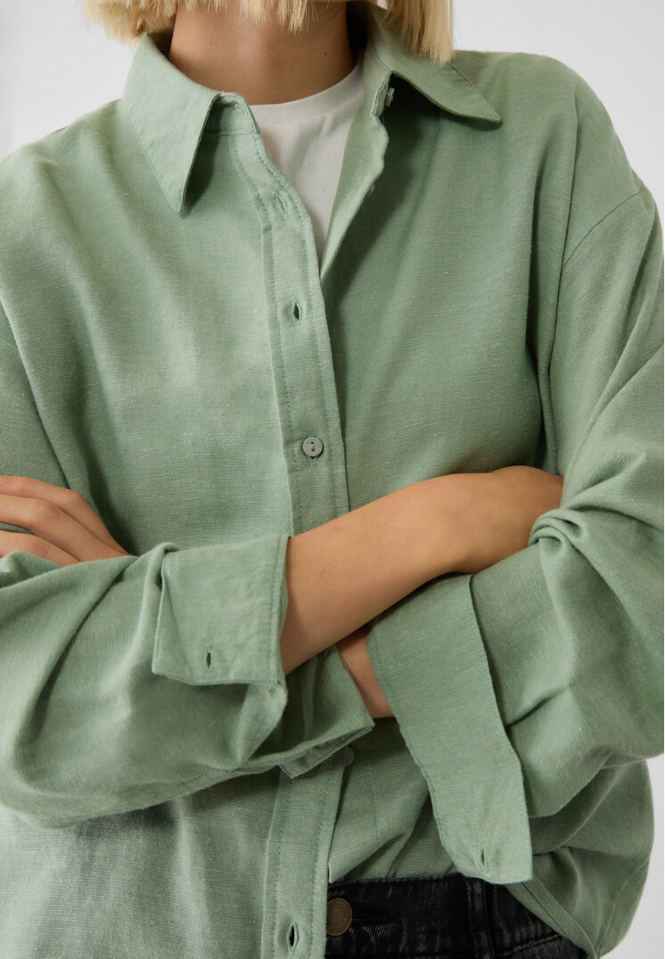 camisa con lino