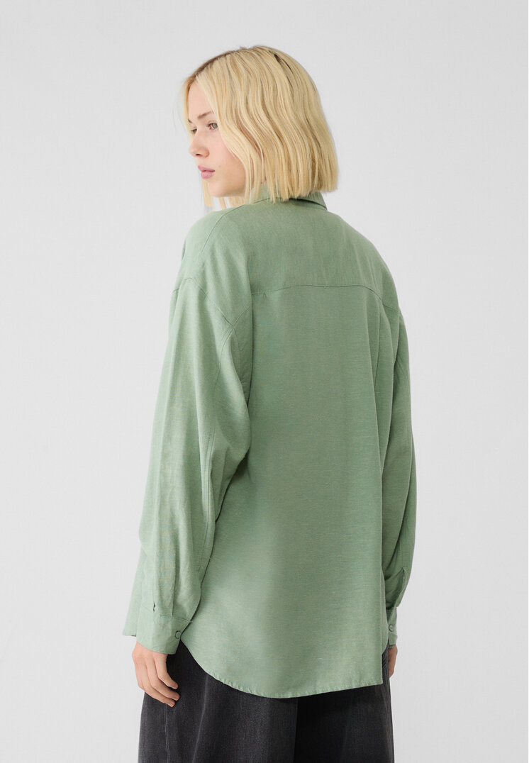 camisa con lino
