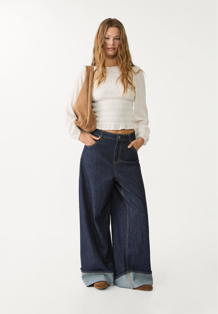 blusa volantes