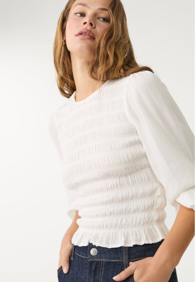 blusa volantes