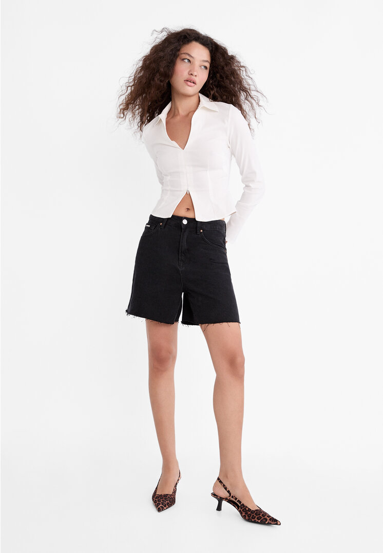 camisa bengalina cremallera