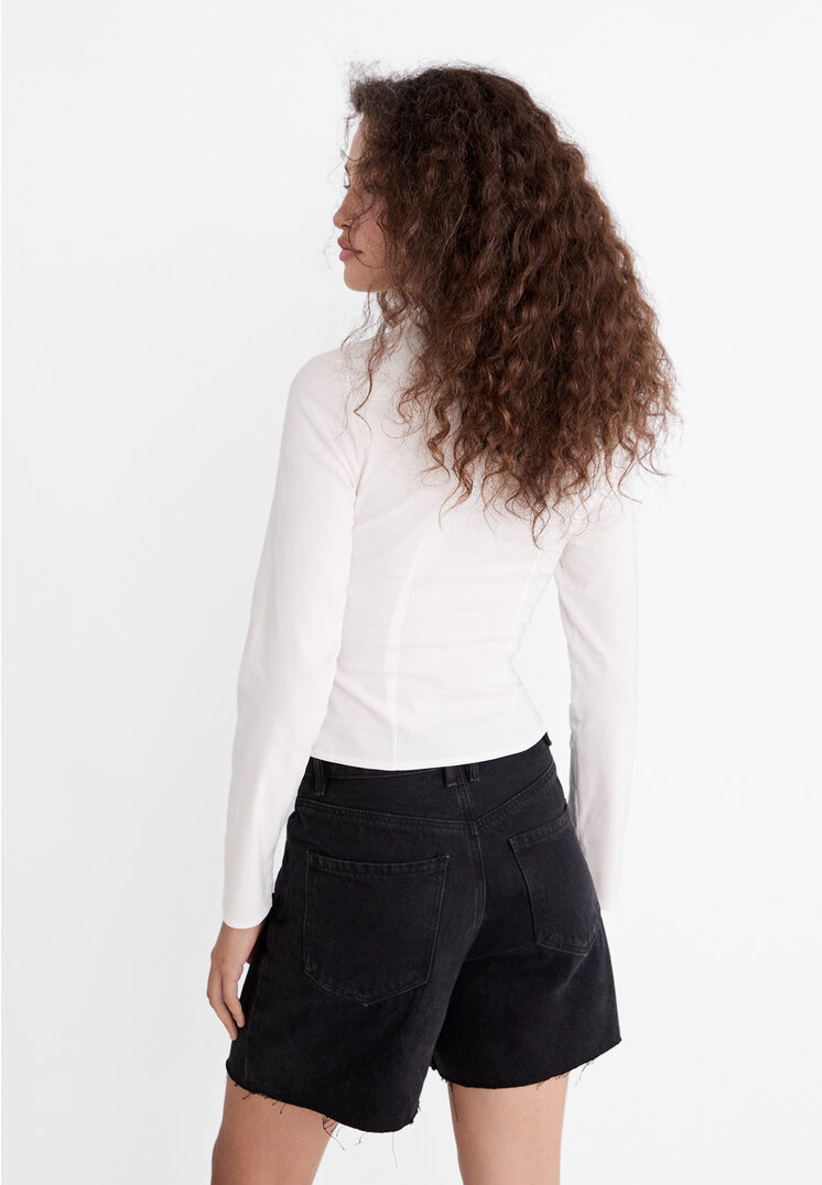 camisa bengalina cremallera