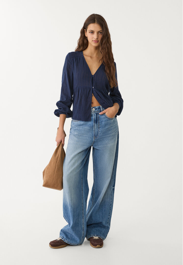 blusa fluida entredoses