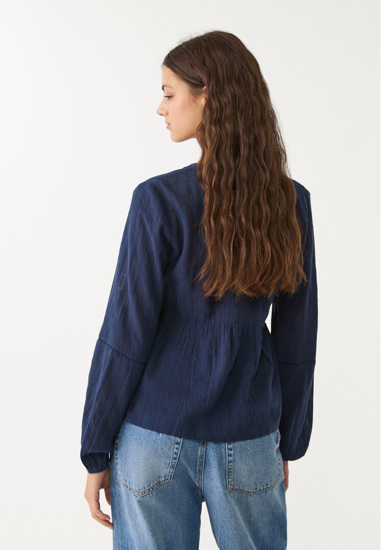 blusa fluida entredoses