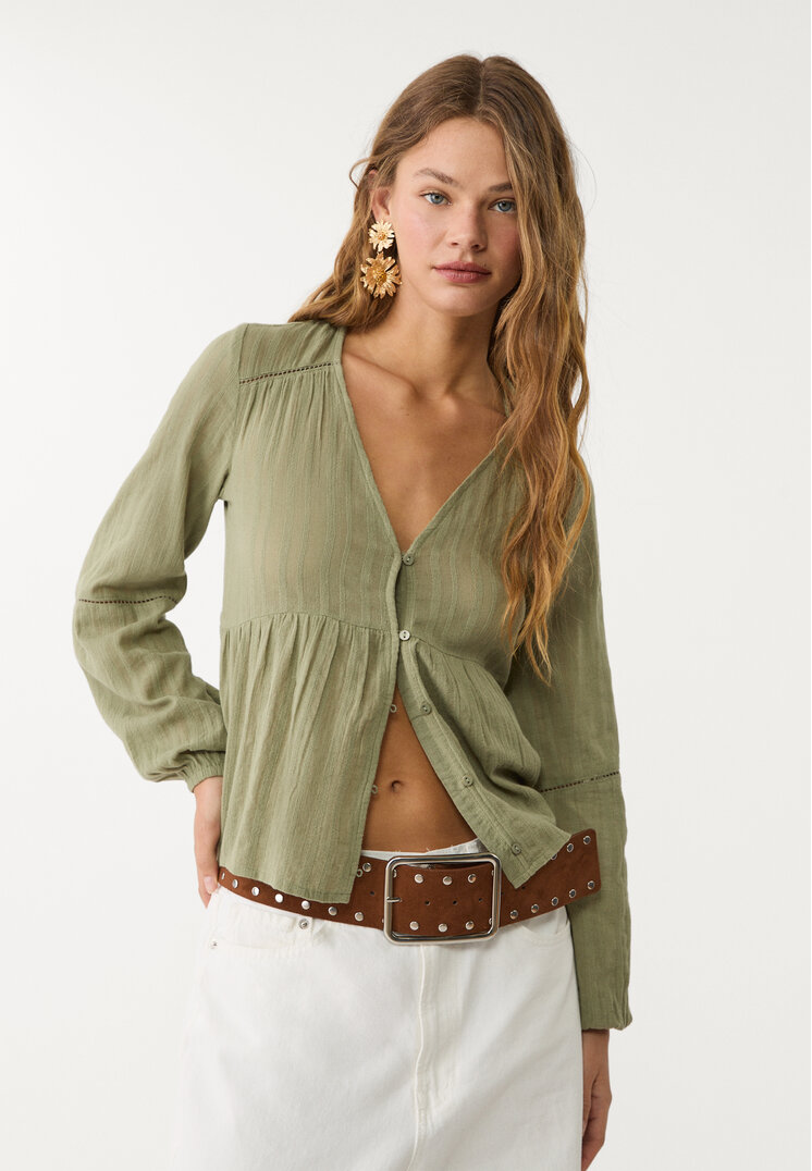 blusa fluida entredoses
