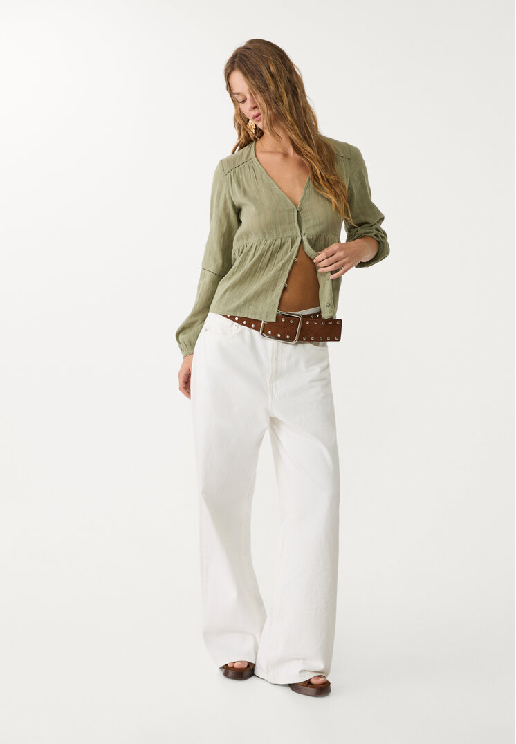 blusa fluida entredoses