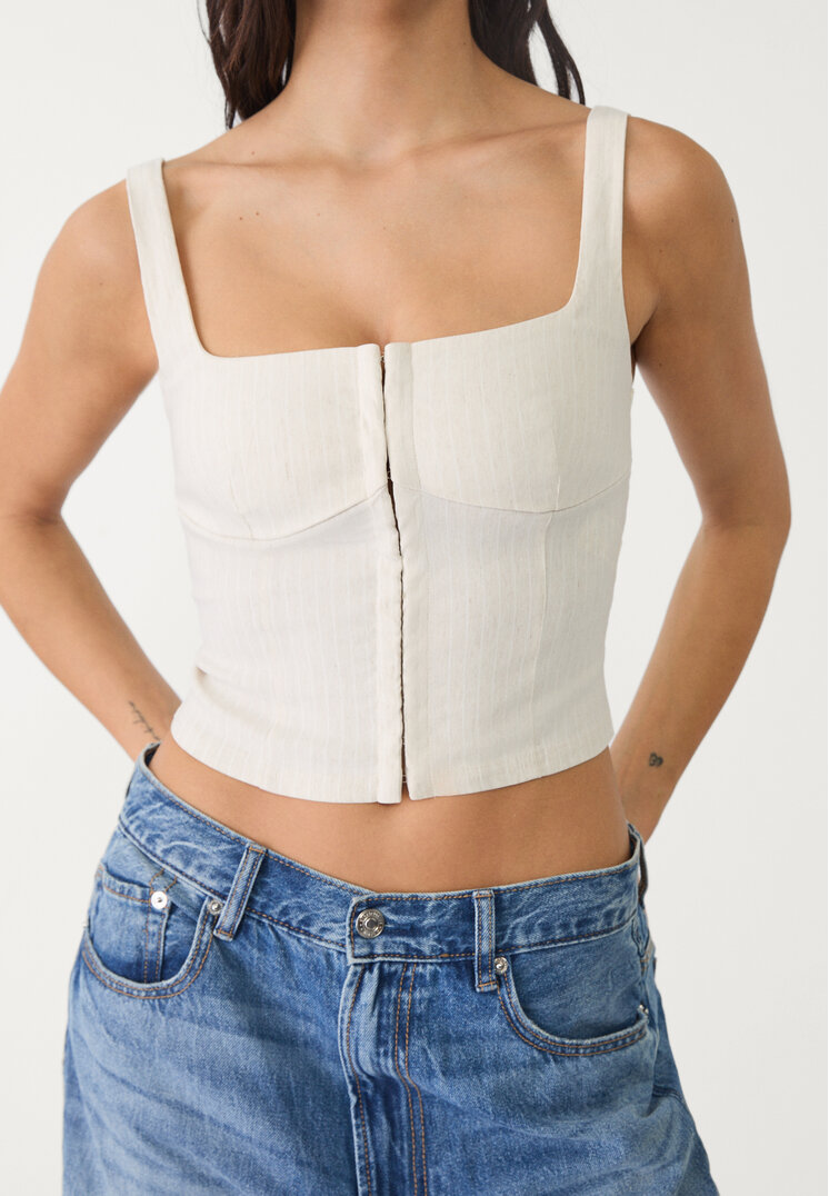 top corset tirantes