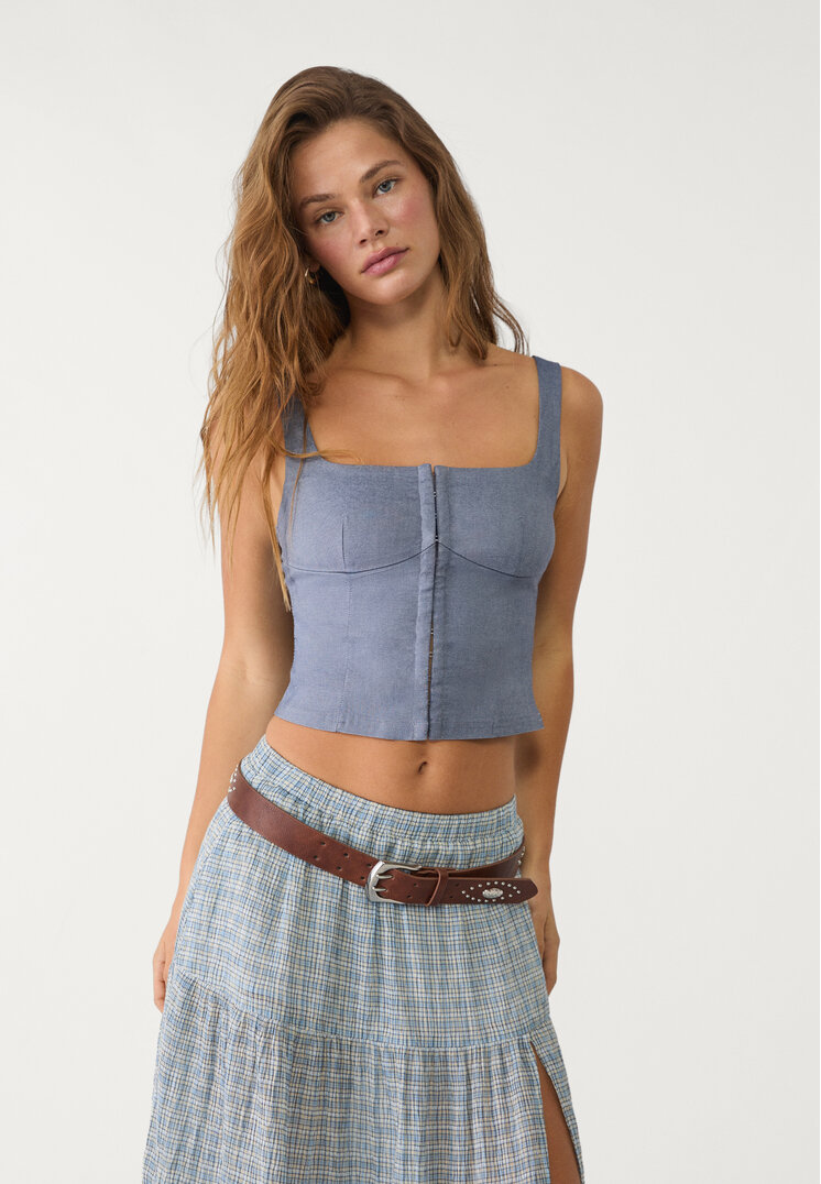 top corset tirantes