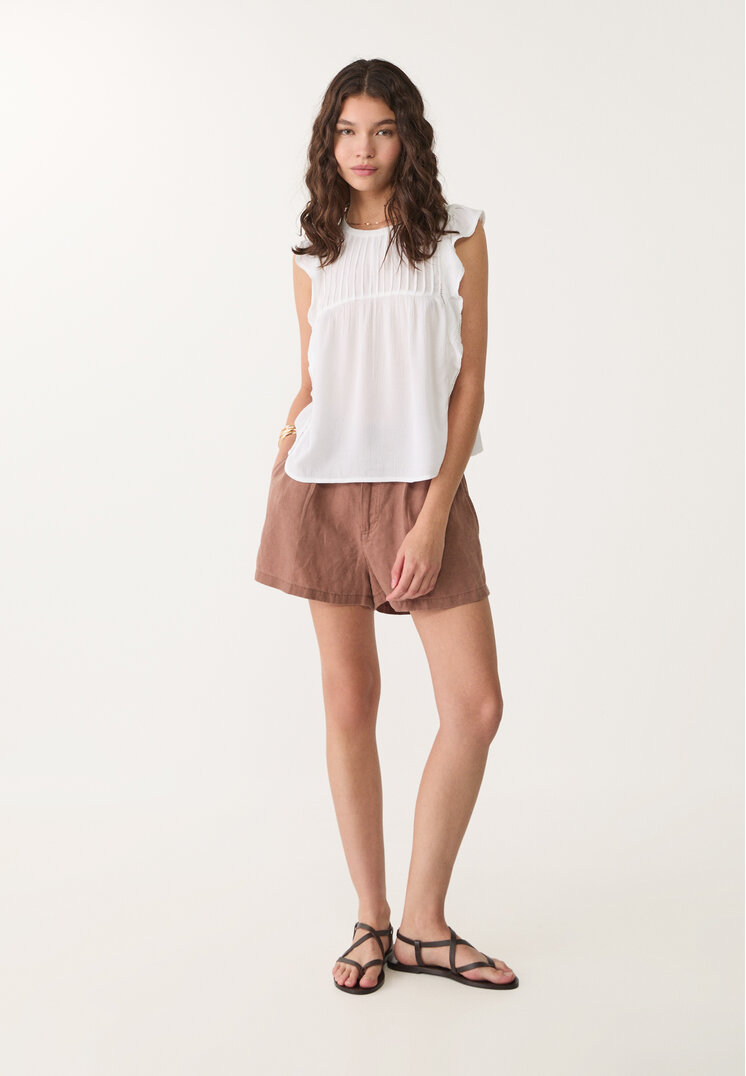 blusa volante fluida