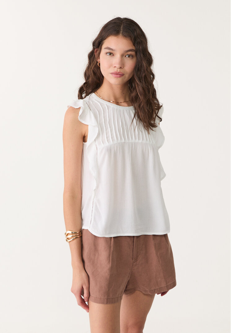 blusa volante fluida