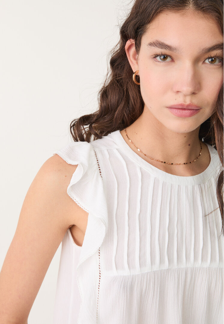 blusa volante fluida