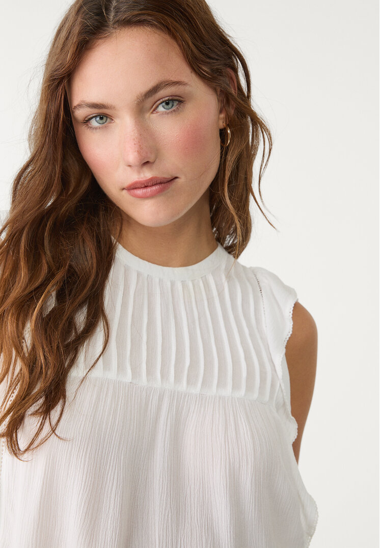 blusa volante fluida
