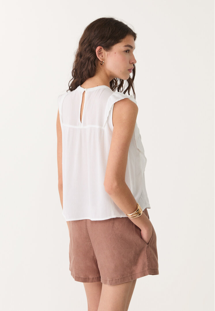 blusa volante fluida