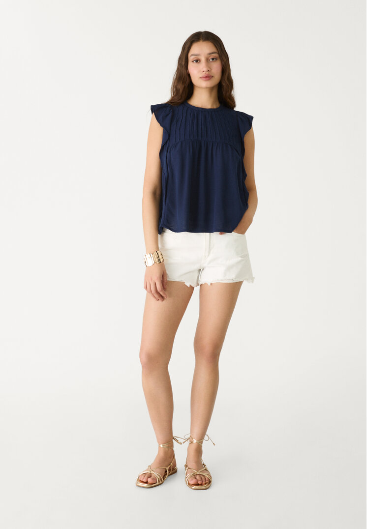 blusa volante fluida